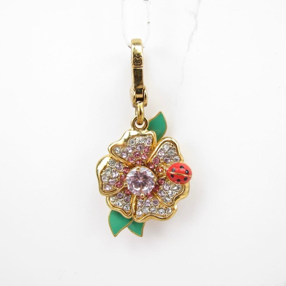 Juicy Couture Pink Flower Lady Bug Charm